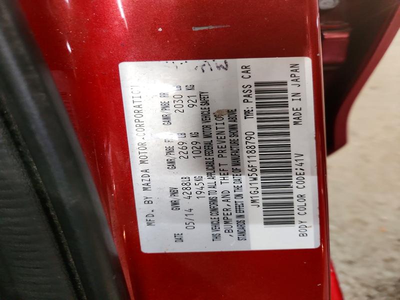Aukcja sprzedaży 2015 Mazda 6, vin: JM1GJ1W56F1188790, numer aukcji: 46281826