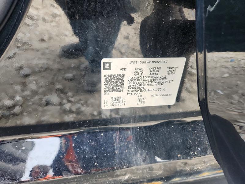 Aukcja sprzedaży 2018 Chevrolet Tahoe, vin: 1GNSKBKC4JR133046, numer aukcji: 47398056