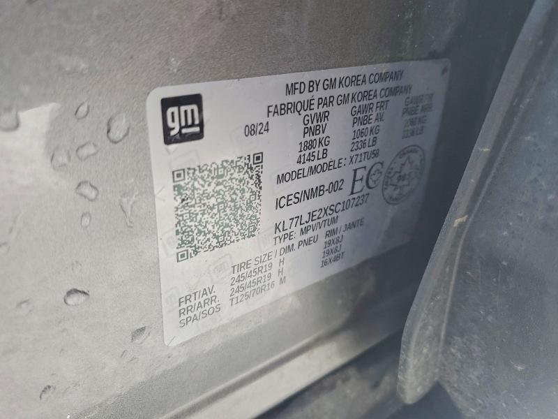 Aukcja sprzedaży 2025 Chevrolet Trax, vin: KL77LJE2XSC107237, numer aukcji: 41809516