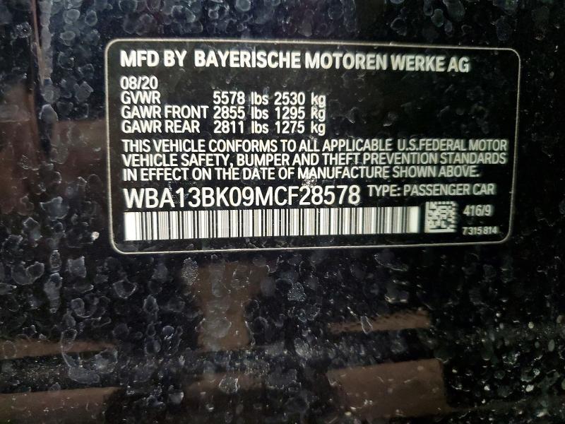 Aukcja sprzedaży 2021 Bmw M550xi, vin: WBA13BK09MCF28578, numer aukcji: 41718376