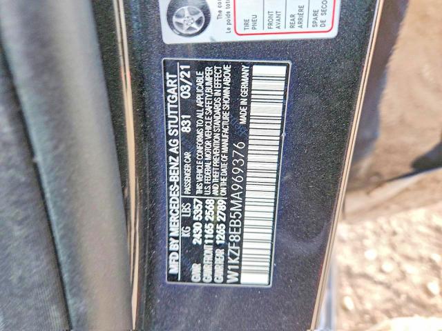 Продаж на аукціоні авто 2021 Mercedes-benz E, vin: W1KZF8EB5MA969376, номер лоту: 47994236