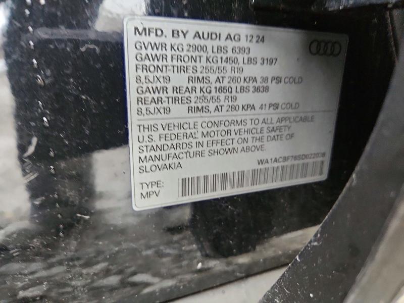 Aukcja sprzedaży 2025 Audi Q7, vin: WA1ACBF76SD022036, numer aukcji: 45794076