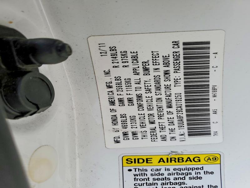 Aukcja sprzedaży 2012 Acura Tl, vin: 19UUA8F29CA019250, numer aukcji: 47409866