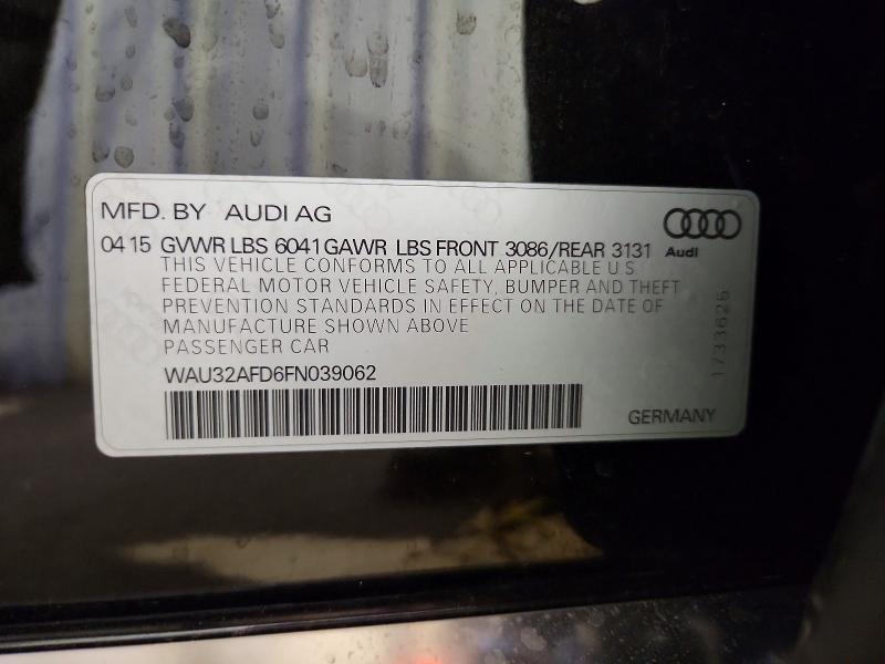 Aukcja sprzedaży 2015 Audi A8, vin: WAU32AFD6FN039062, numer aukcji: 79122505
