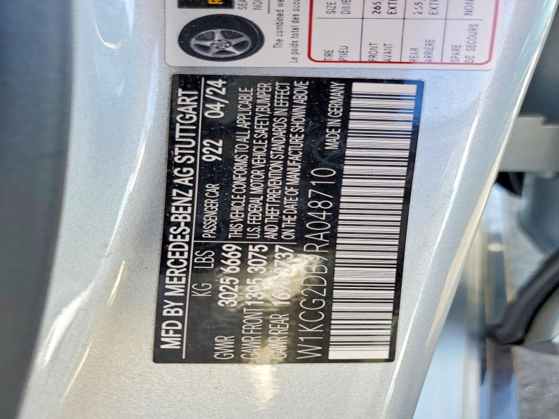 Aukcja sprzedaży 2024 Mercedes-benz Eqs Sedan, vin: W1KCG2DB9RA048710, numer aukcji: 41670436