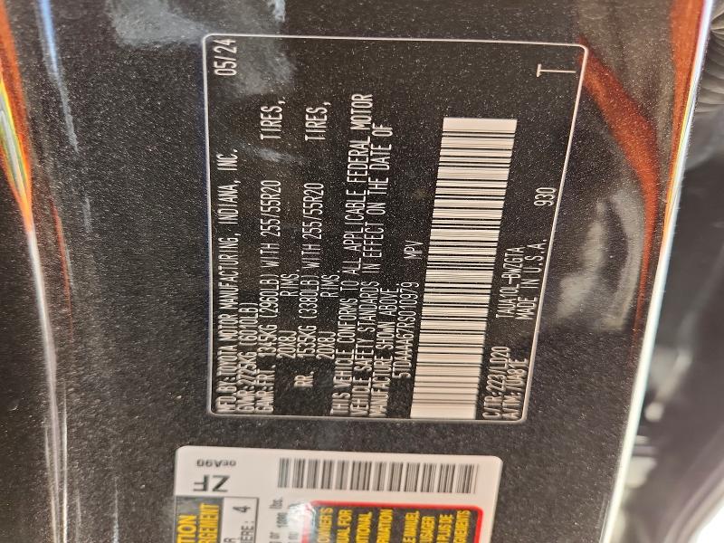 Aukcja sprzedaży 2024 Lexus Tx 350, vin: 5TDAAAA67RS010979, numer aukcji: 47757476