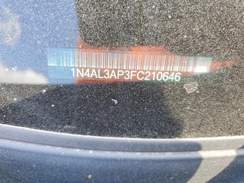 2015 Nissan Altima მანქანა იყიდება აუქციონზე, vin: 1N4AL3AP3FC210646, აუქციონის ნომერი: 79246335