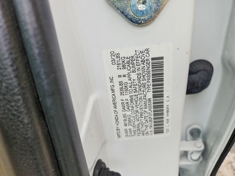 2020 Acura Tlx მანქანა იყიდება აუქციონზე, vin: 19UUB2F37LA005396, აუქციონის ნომერი: 45659876