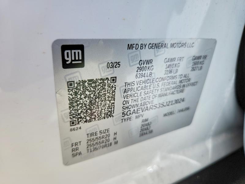 Продажа на аукционе авто 2025 Buick Enclave, vin: 5GAEVARS3SJ213024, номер лота: 46219476