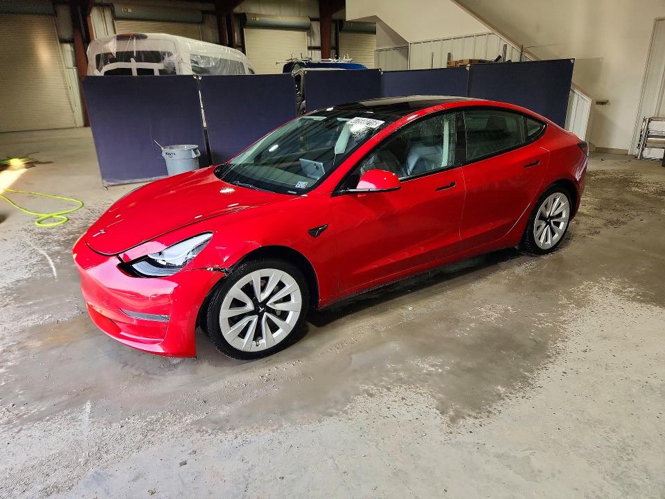 47599216 :رقم المزاد ، 5YJ3E1EA2NF291180 vin ، 2022 Tesla Model 3 مزاد بيع