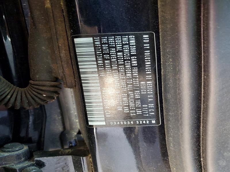 47828376 :رقم المزاد ، 3VWF17AT3HM618198 vin ، 2017 Volkswagen Beetle مزاد بيع