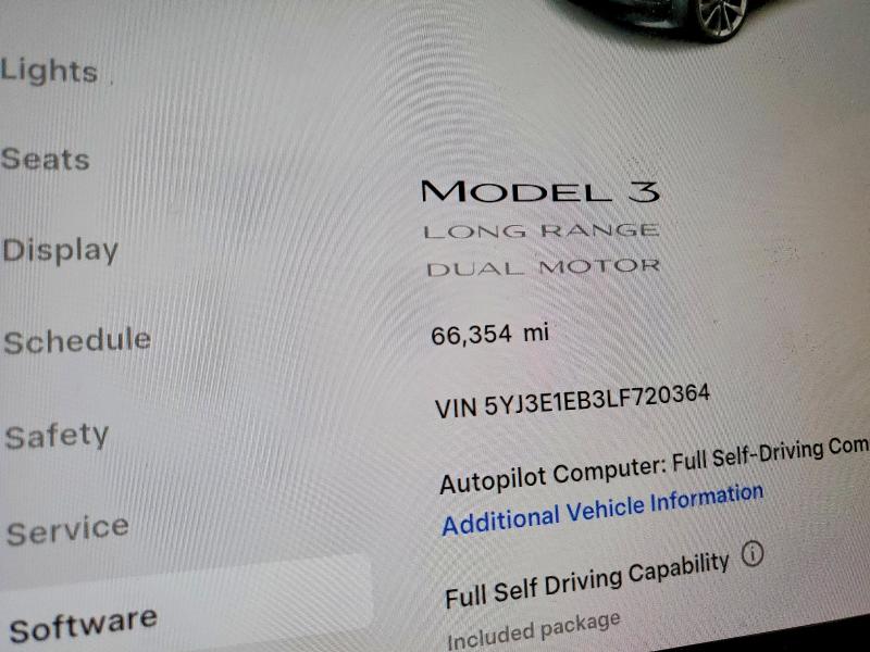 45983136 :رقم المزاد ، 5YJ3E1EB3LF720364 vin ، 2020 Tesla Model 3 مزاد بيع