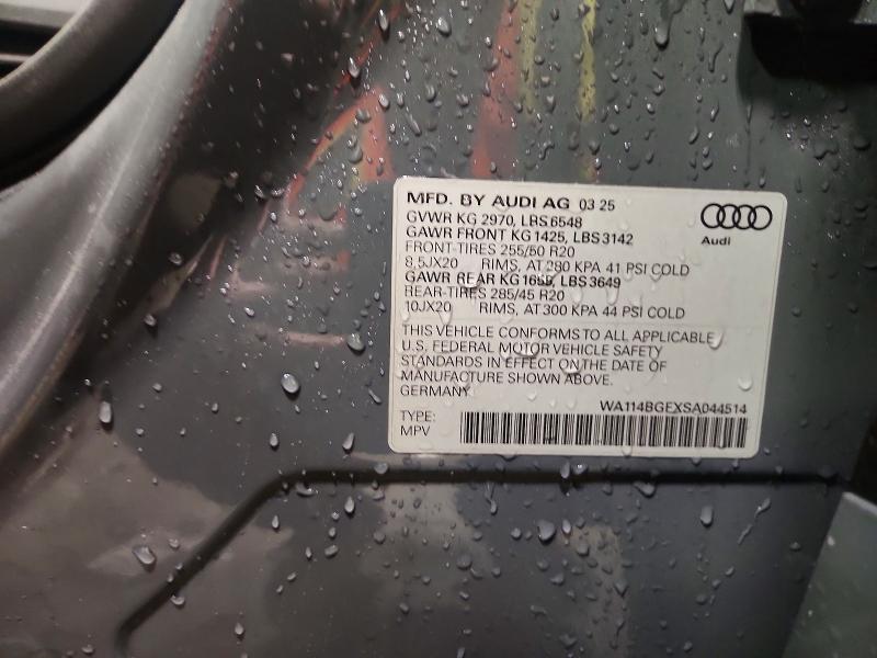 Продажа на аукционе авто 2025 Audi Q6 E-tron, vin: WA114BGFXSA044514, номер лота: 79475415