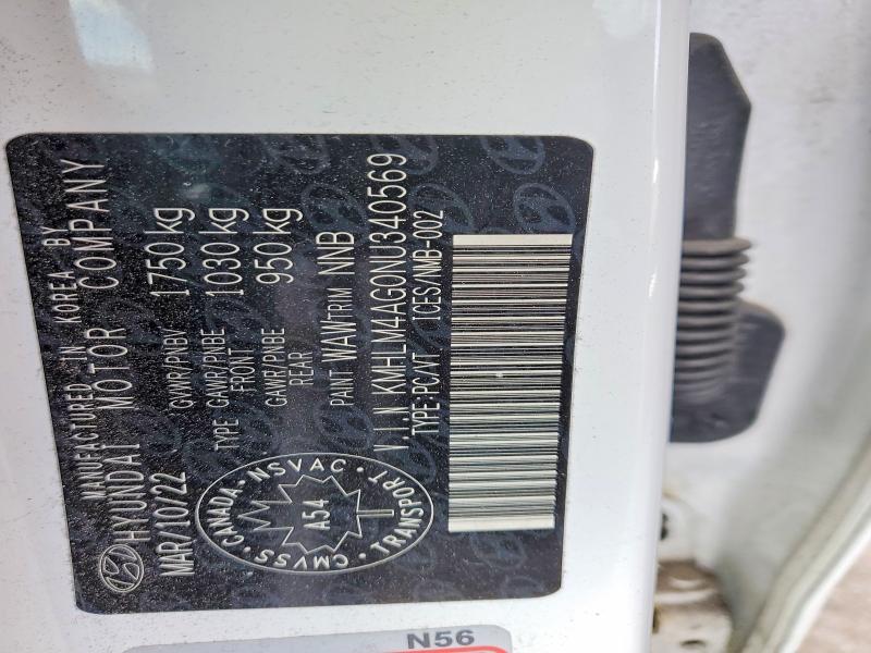 Aukcja sprzedaży 2022 Hyundai Elantra, vin: KMHLM4AG0NU340569, numer aukcji: 79793335