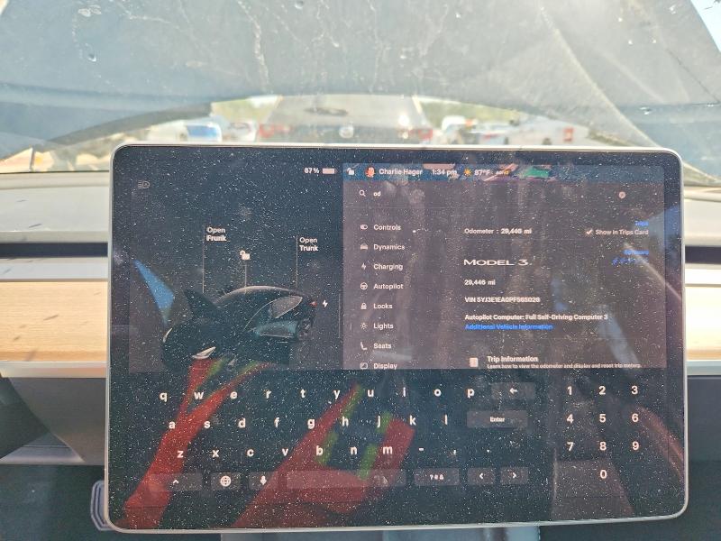 Продаж на аукціоні авто 2023 Tesla Model 3, vin: 5YJ3E1EA0PF565026, номер лоту: 47803356