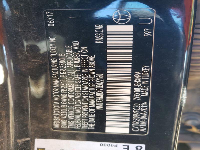Aukcja sprzedaży 2018 Toyota C-hr, vin: NMTKHMBX9JR022160, numer aukcji: 79844765
