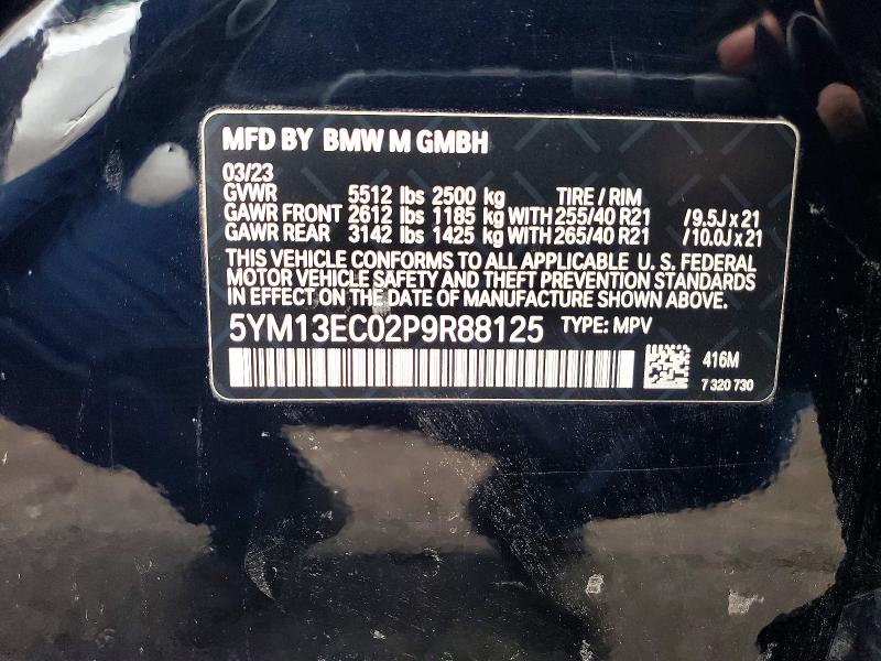 Продаж на аукціоні авто 2023 Bmw X3, vin: 5YM13EC02P9R88125, номер лоту: 46876846