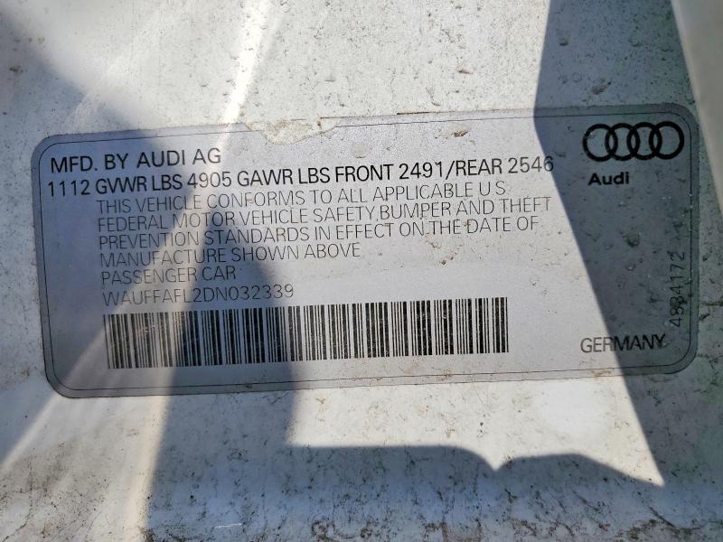 Продажа на аукционе авто 2013 Audi A4, vin: WAUFFAFL2DN032339, номер лота: 47448166