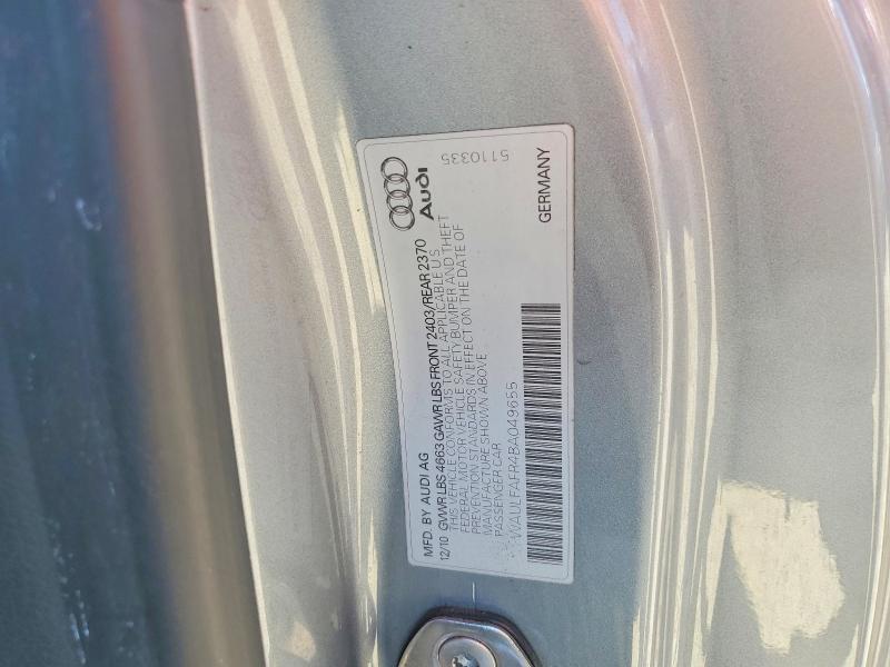 Aukcja sprzedaży 2011 Audi A5, vin: WAULFAFR4BA049655, numer aukcji: 46547646