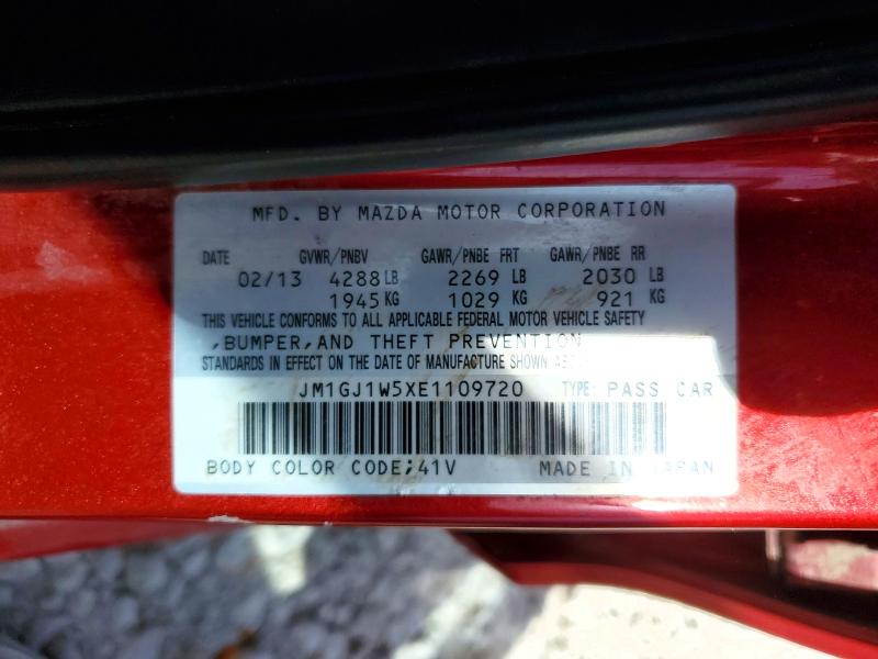 46653776 :رقم المزاد ، JM1GJ1W5XE1109720 vin ، 2014 Mazda 6 مزاد بيع