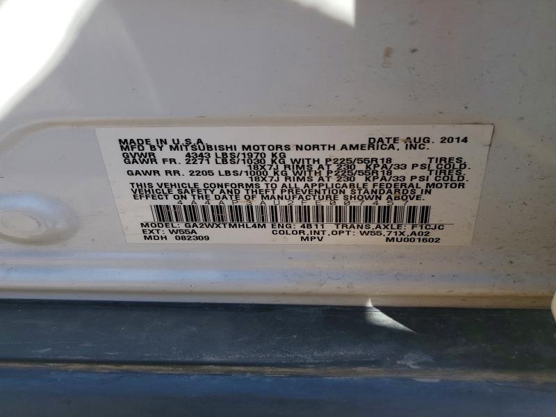 Продаж на аукціоні авто 2015 Mitsubishi Outlander Sport, vin: 4A4AP3AU2FE007457, номер лоту: 46748876