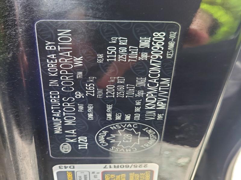 Aukcja sprzedaży 2021 Kia Sportage, vin: KNDPMCAC0M7909608, numer aukcji: 46439166