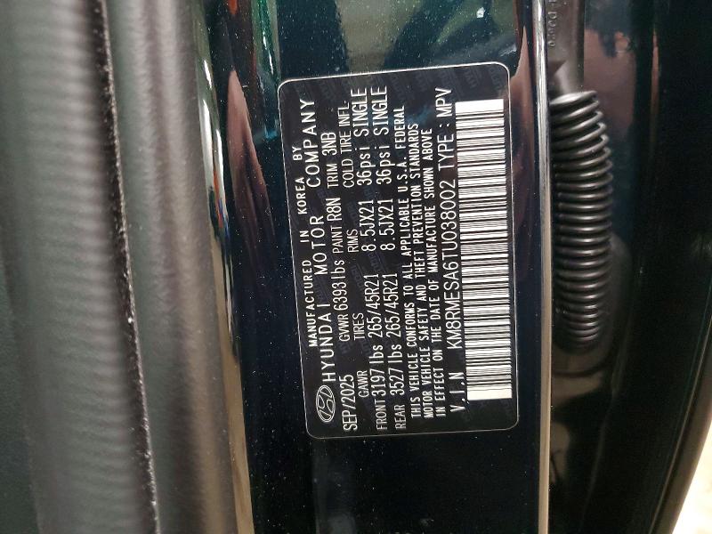 Aukcja sprzedaży 2026 Hyundai Palisade Hybrid, vin: KM8RMESA6TU038002, numer aukcji: 47656286