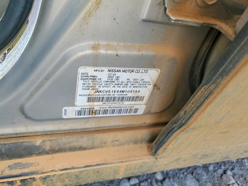 41697786 :رقم المزاد ، JNKCV51E44M104154 vin ، 2004 Infiniti G35 مزاد بيع