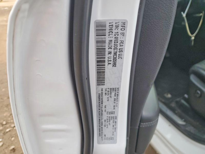 Продажа на аукционе авто 2021 Dodge Durango, vin: 1C4RDJDG7MC805992, номер лота: 46589586