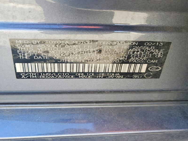 Aukcja sprzedaży 2013 Lexus Gs 350, vin: JTHBE1BL1D5020370, numer aukcji: 46429246