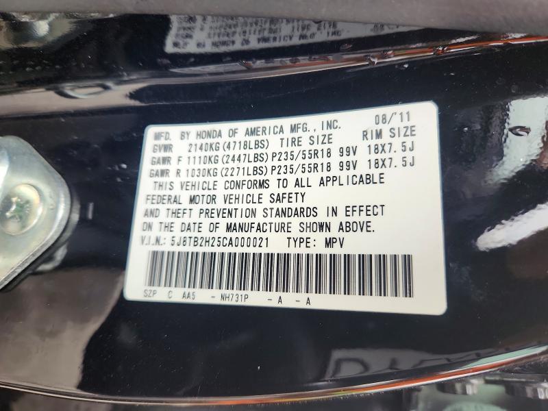 Продаж на аукціоні авто 2012 Acura Rdx, vin: 5J8TB2H25CA000021, номер лоту: 48260336