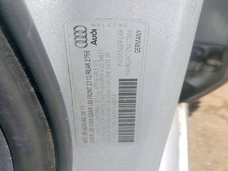 Aukcja sprzedaży 2012 Audi A6, vin: WAUBGAFC1CN017504, numer aukcji: 79689315