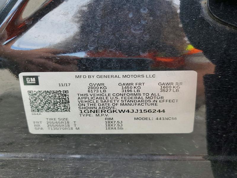Продаж на аукціоні авто 2018 Chevrolet Traverse, vin: 1GNERGKW4JJ156244, номер лоту: 47298116