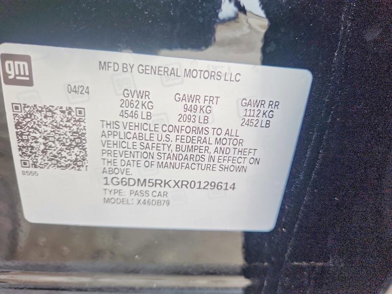 Aukcja sprzedaży 2024 Cadillac Ct5, vin: 1G6DM5RKXR0129614, numer aukcji: 46291106