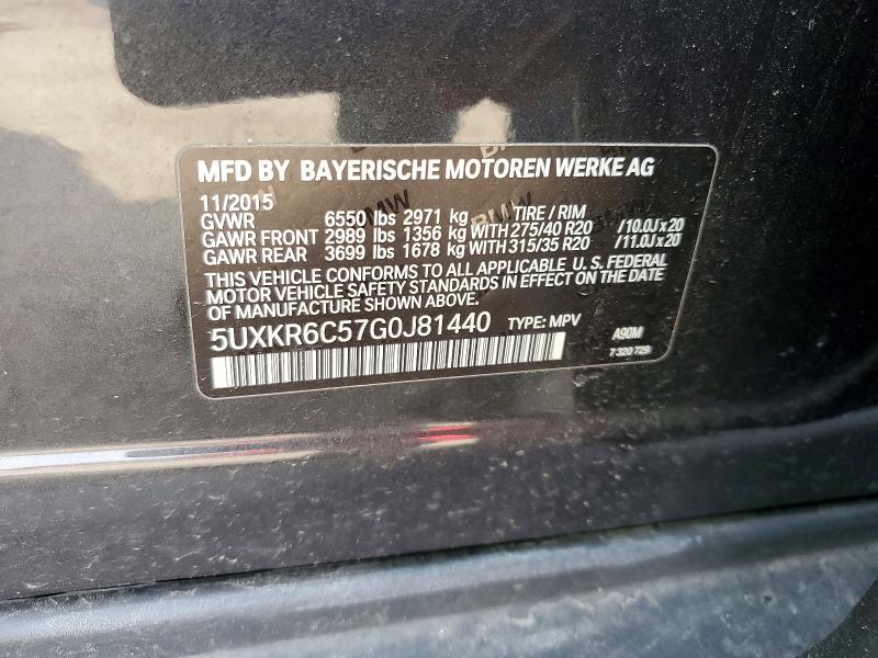 Продажа на аукционе авто 2016 Bmw X5, vin: 5UXKR6C57G0J81440, номер лота: 46673396