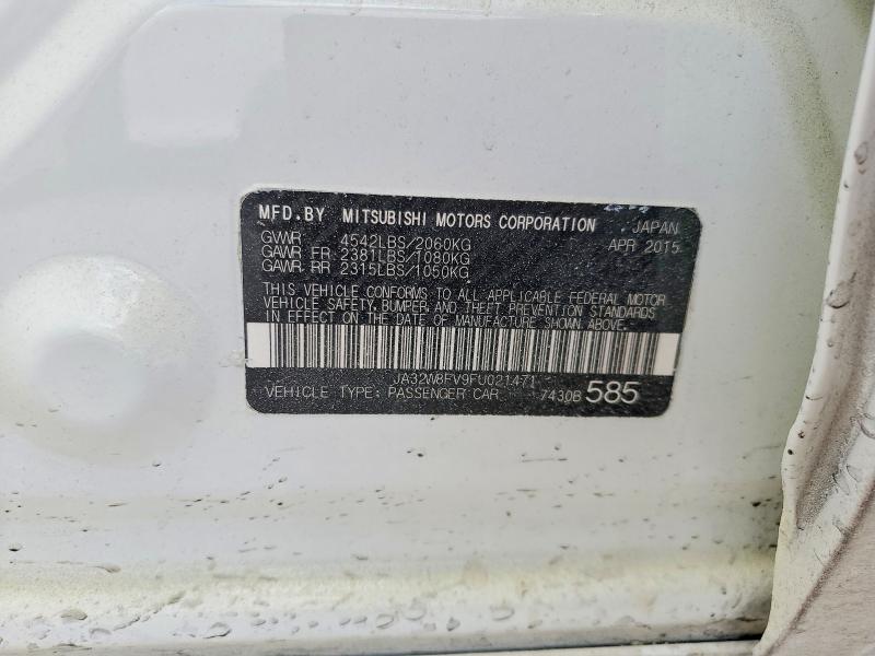 Aukcja sprzedaży 2015 Mitsubishi Lancer, vin: JA32W8FV9FU021471, numer aukcji: 78865235