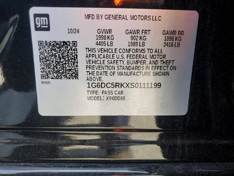 Продаж на аукціоні авто 2025 Cadillac Ct4, vin: 1G6DC5RKXS0111199, номер лоту: 79656255