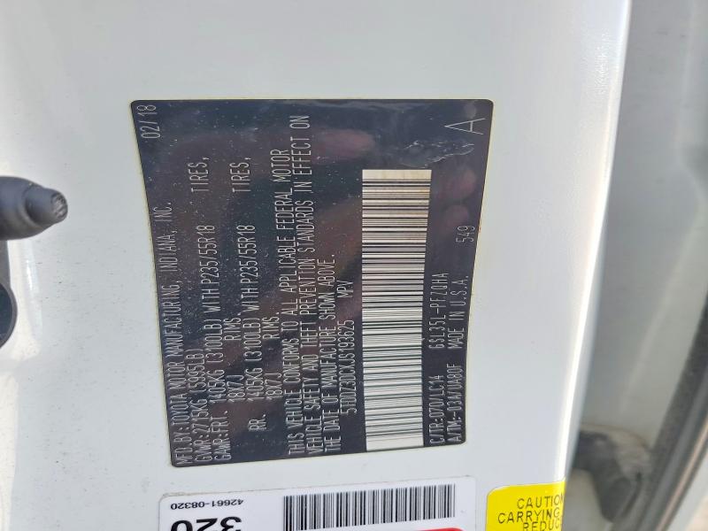 Продажа на аукционе авто 2018 Toyota Sienna, vin: 5TDDZ3DCXJS193625, номер лота: 47041996