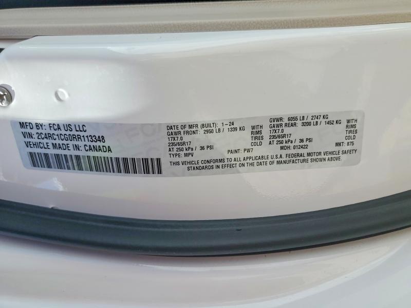 Продаж на аукціоні авто 2024 Chrysler Voyager, vin: 2C4RC1CG0RR113348, номер лоту: 79725125