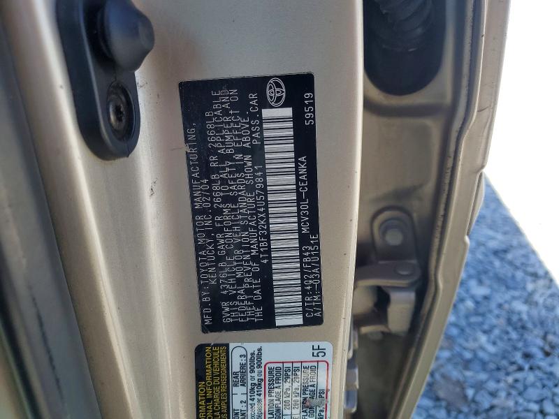 Aukcja sprzedaży 2004 Toyota Camry, vin: 4T1BF32KX4U579841, numer aukcji: 46515176