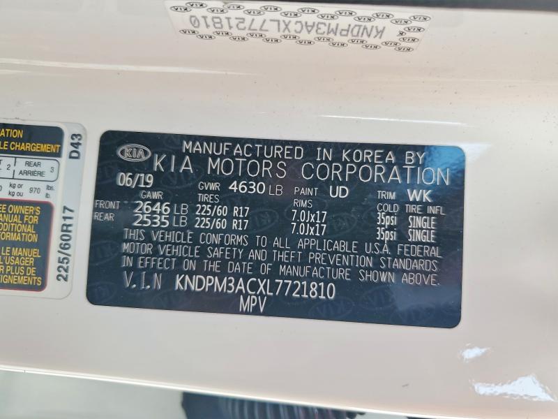 Aukcja sprzedaży 2020 Kia Sportage, vin: KNDPM3ACXL7721810, numer aukcji: 79532105