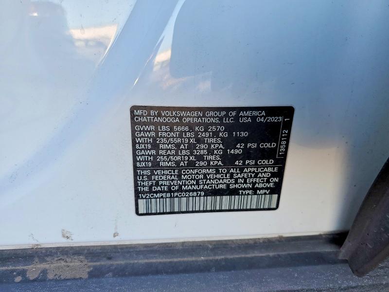 Продажа на аукционе авто 2023 Volkswagen Id.4, vin: 1V2CMPE81PC026879, номер лота: 76536765