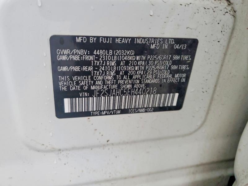 Aukcja sprzedaży 2014 Subaru Forester, vin: JF2SJAHC5EH440218, numer aukcji: 47780786