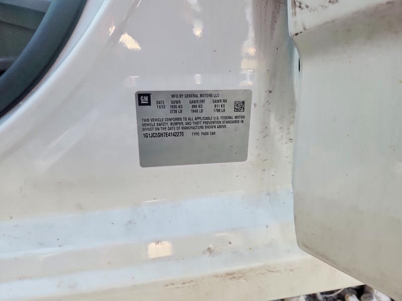 46860916 :رقم المزاد ، 1G1JC5SH7E4142270 vin ، 2014 Chevrolet Sonic مزاد بيع