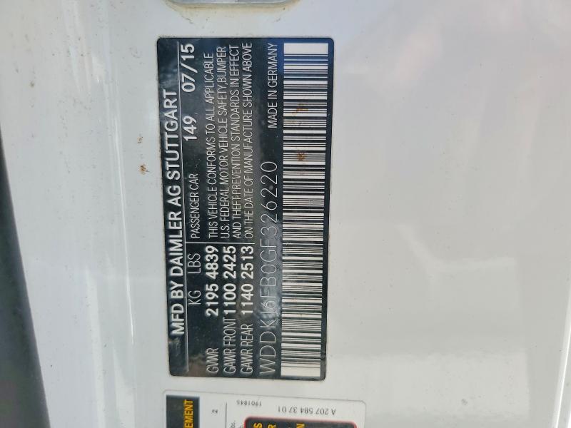 46055676 :رقم المزاد ، WDDKJ6FB0GF326220 vin ، 2016 Mercedes-benz E مزاد بيع