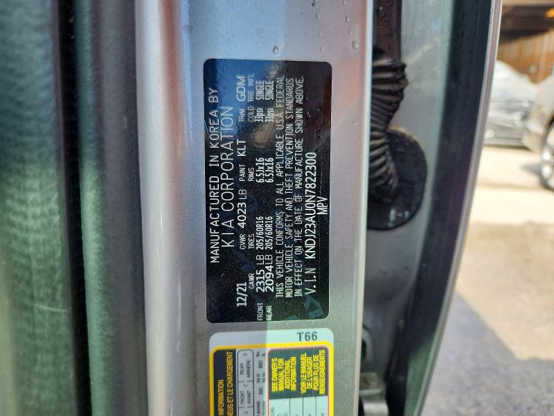 Aukcja sprzedaży 2022 Kia Soul, vin: KNDJ23AU0N7822300, numer aukcji: 46000806