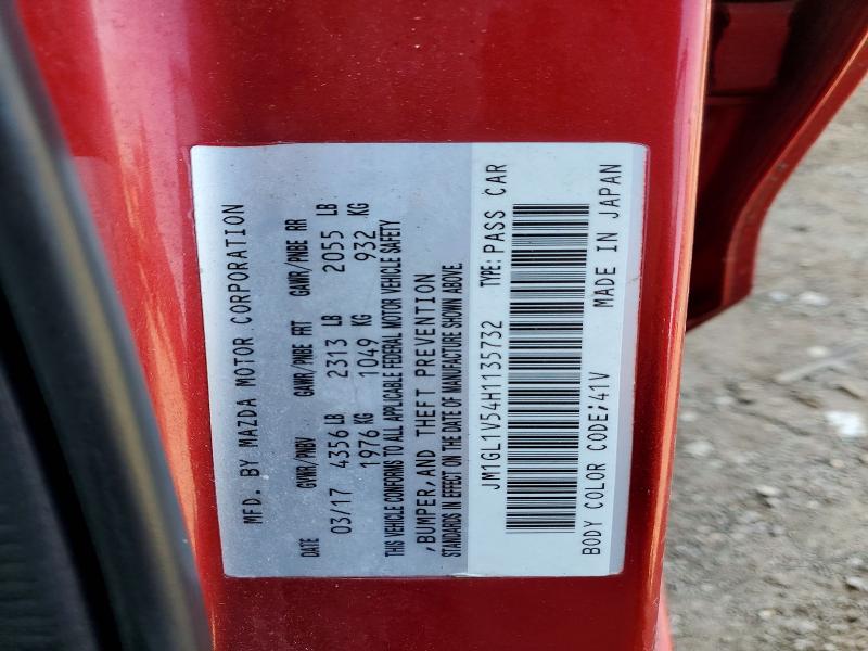 48127096 :رقم المزاد ، JM1GL1V54H1135732 vin ، 2017 Mazda 6 مزاد بيع
