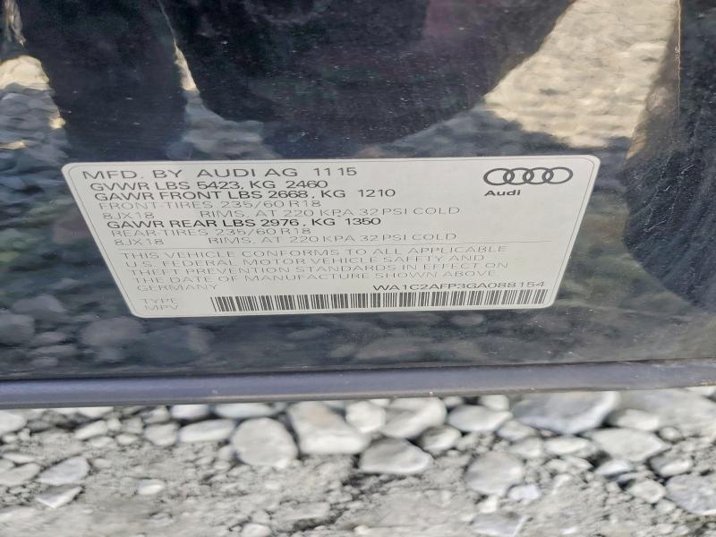 Продажа на аукционе авто 2016 Audi Q5, vin: WA1C2AFP3GA088154, номер лота: 75541555