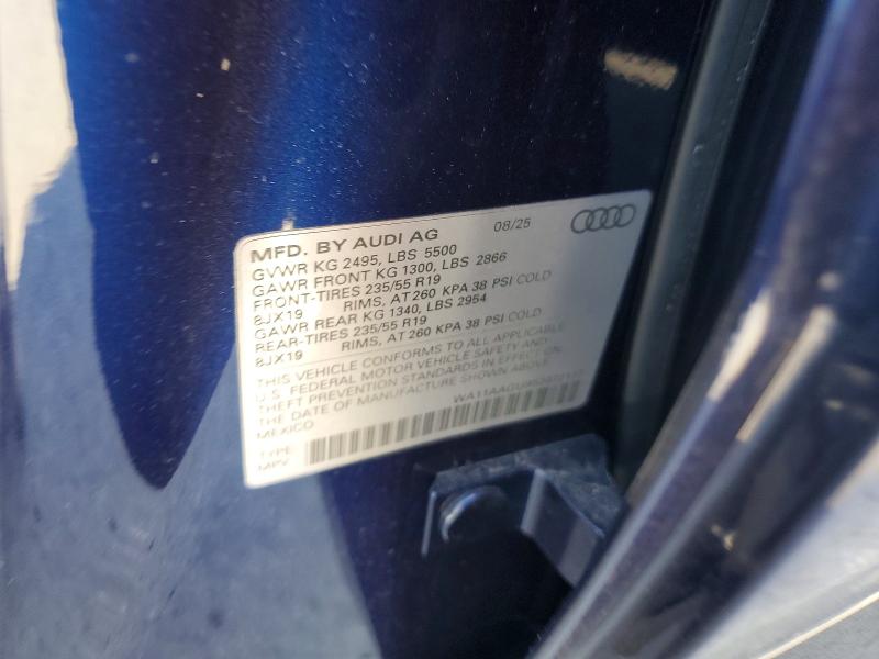 Aukcja sprzedaży 2025 Audi Q5, vin: WA11AAGU9S2072137, numer aukcji: 79929255