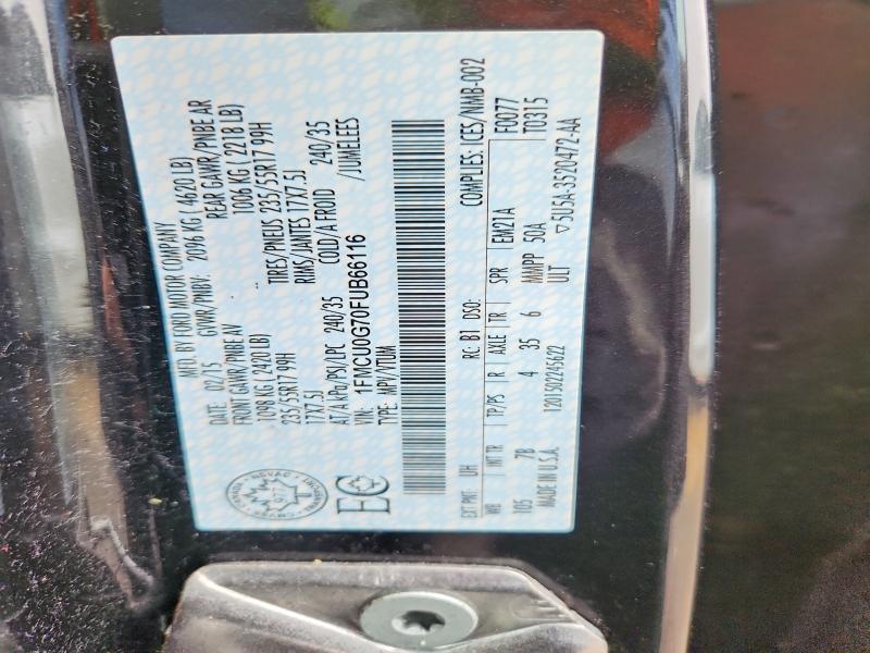 Aukcja sprzedaży 2015 Ford Escape, vin: 1FMCU0G70FUB66116, numer aukcji: 46182296